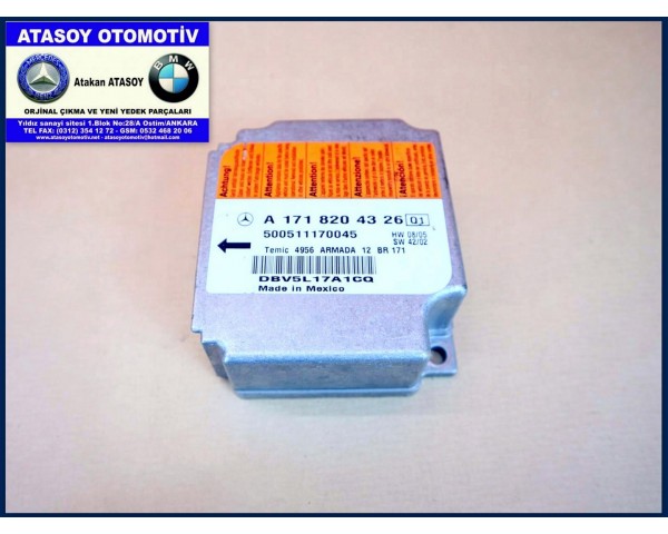 MERCEDES SLK AİRBAG BEYNİ W171 1718204326 1718204126 1718203626 1718202426 1718203126 A1718204326 A1718204126 A1718203626 A1718202426 TEMIC 4956